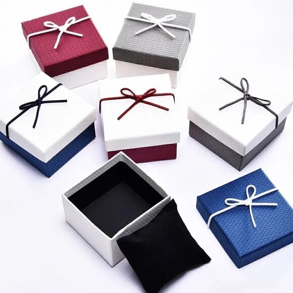 6 Pack High Quality Custom Cardboard Jewelry Gift Box With Pillow - Picture 3 of 5